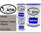 Preview: Nissan, Medium Pewter Metallic, 215 (USA): 500ml Lackdose + 500ml Klarlack + 250ml Härter - Set, von ATW Autoteile West.
